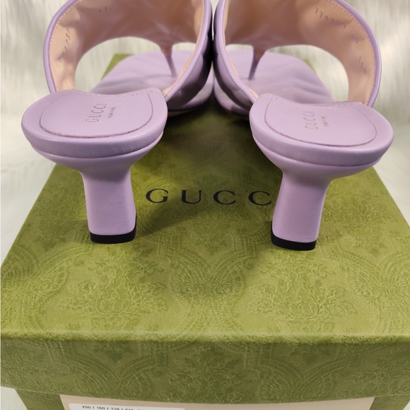 Gucci Purple Quilted Sandals - Picture 7 of 16